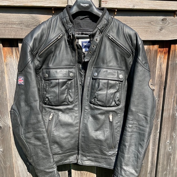 Leather motorcycle jacket - Picture 1 of 2